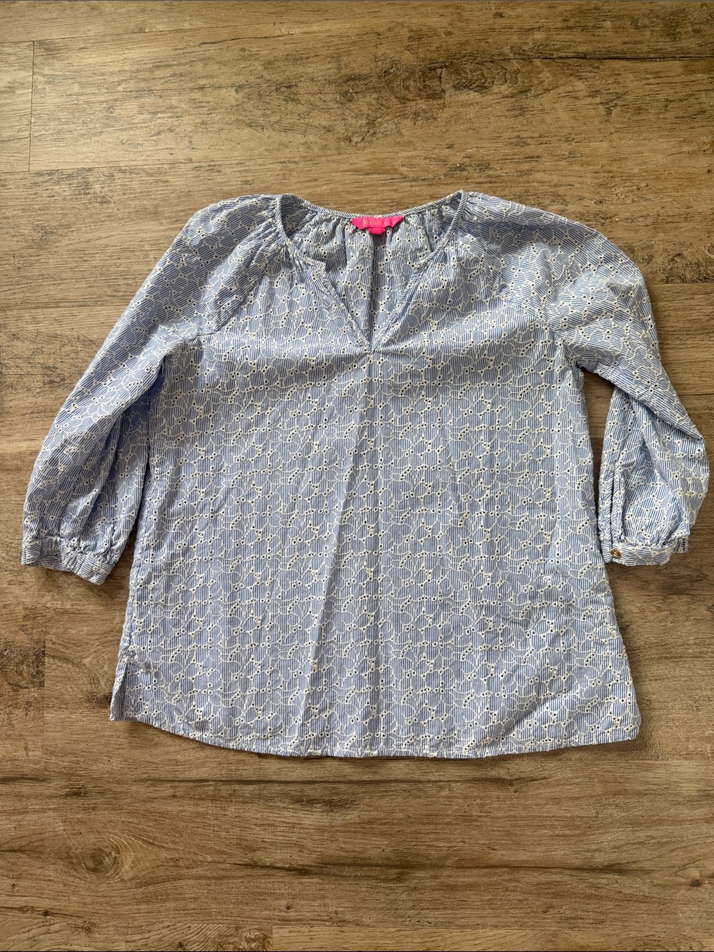 Lilly Pulitzer Eyelet Seersucker Top